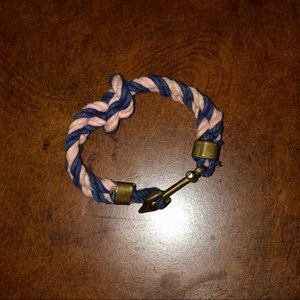 KJP Navy/Pink Anchor Bracelet